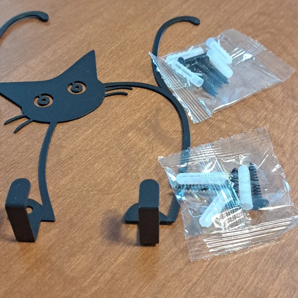 Black Cat Wall Hooks
